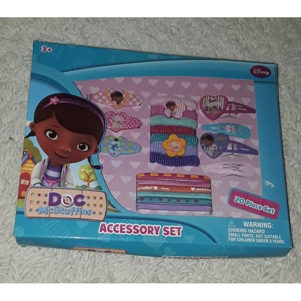 Disney Doc McStuffins Hair Accessory Set Girls 20 pcs. set Brand New
